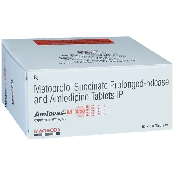 amlovas m 5/50mg tablet 10's